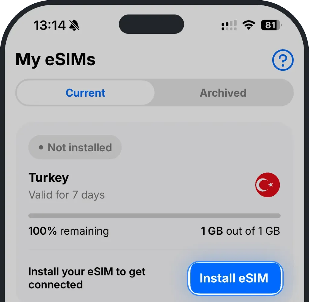 Click “Install eSIM” next to your purchased plan.png