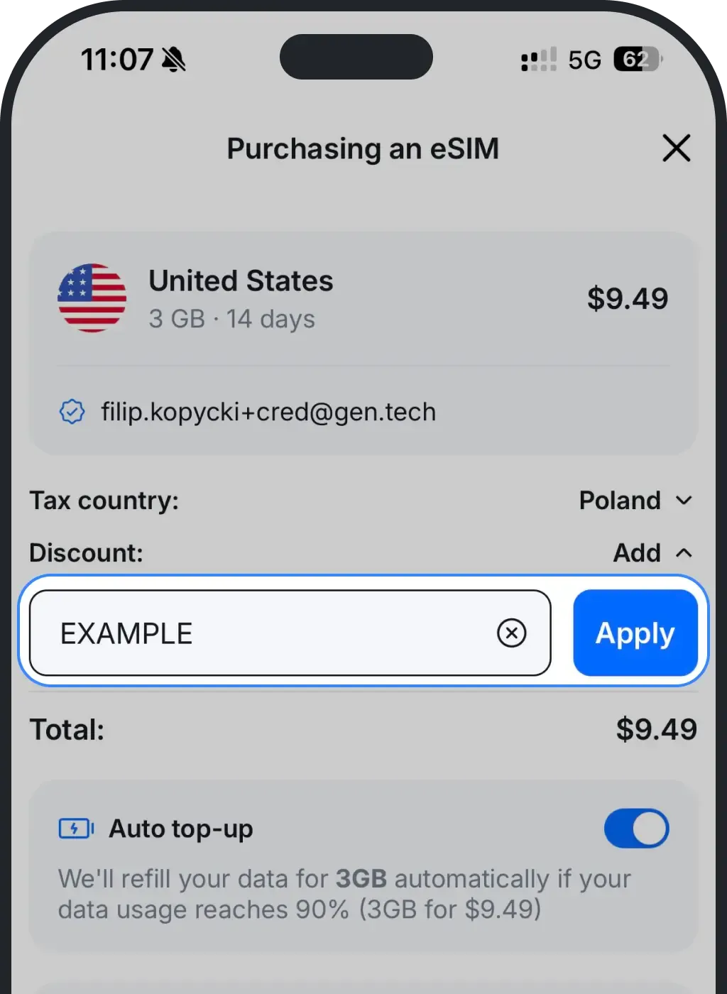 Discount code applied.webp