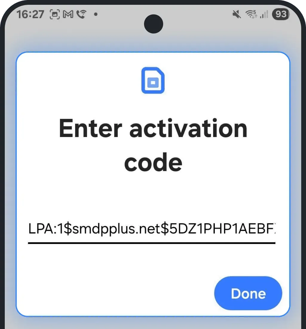 Enter the code provided in Installation Guide.png