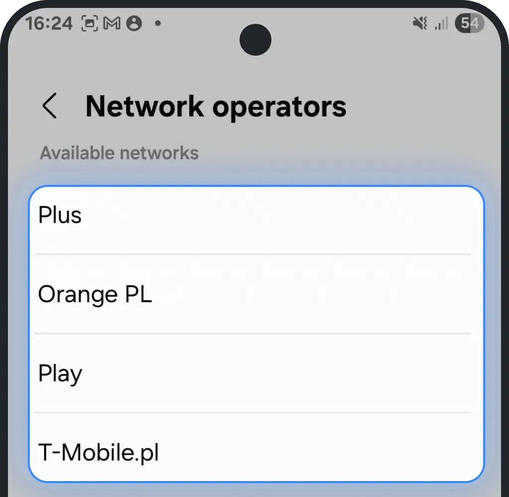 Several Networks on Android screenshot