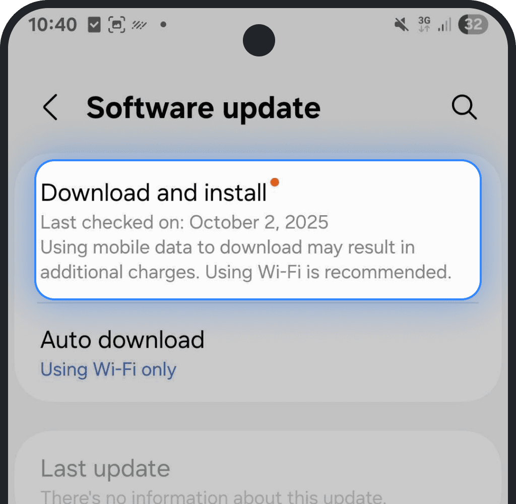 Tap Download and install, confirm on Android screenshot