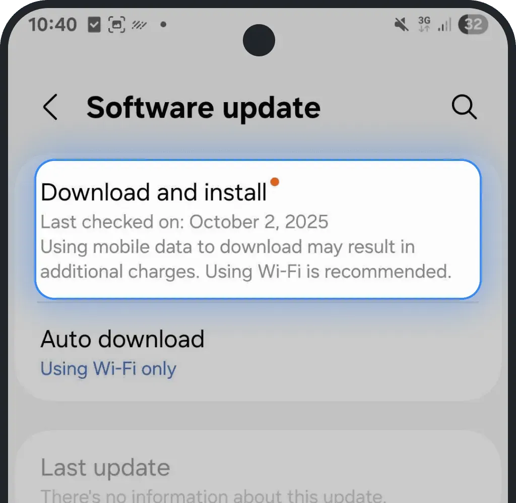 Tap Download and install, confirm on Android screenshot